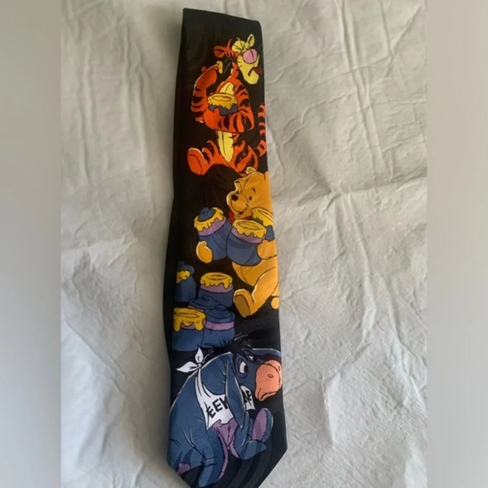 Mens Disney‎ Winnie The Pooh & Friends  Retro 90s Neck Tie Vintage Lot Of 2